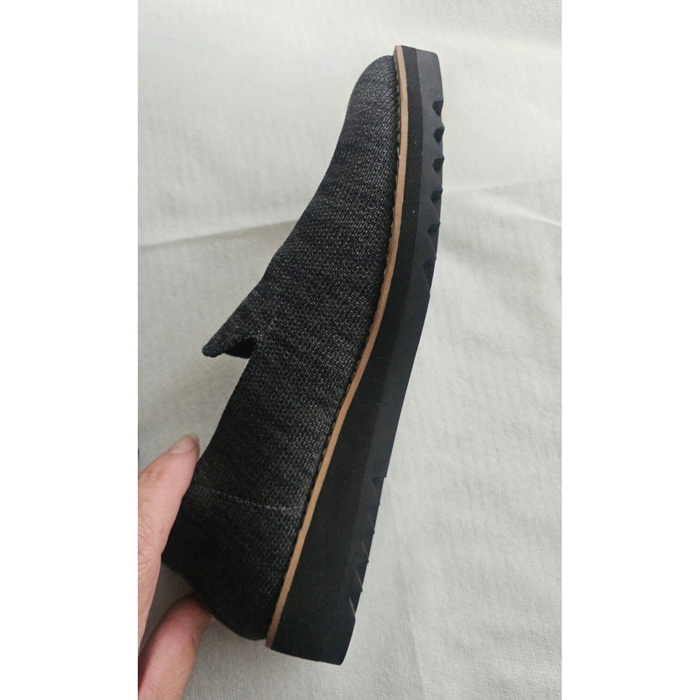 Eileen Fisher Size 6 Charcoal Gray Knit Slip On Loafer Flat Women 6 Platform - Picture 9 of 9